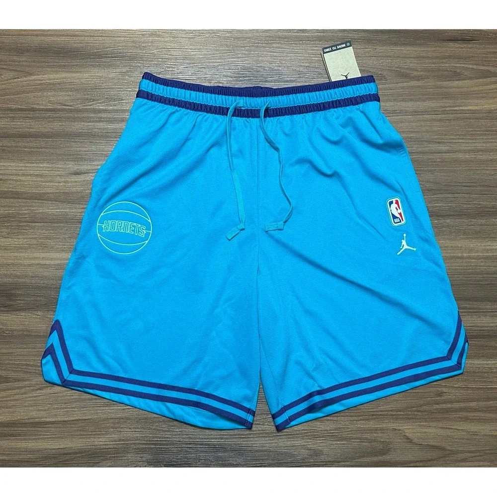 Nike Jordan Charlotte Hornets NBA Basketball Shorts Mens Teal (FB6459-415) Sz XL